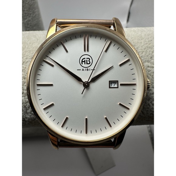 Aibi Accessories - Aibi Ladies Watch New Battery 51103 40MM 9"‎ Rose Gold Mesh Band B54